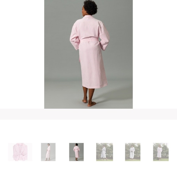Matouk Women's Striped Robes in PINK and 1 in blue! - Picture 5 of 10